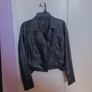 Black Faux Leather Jacket